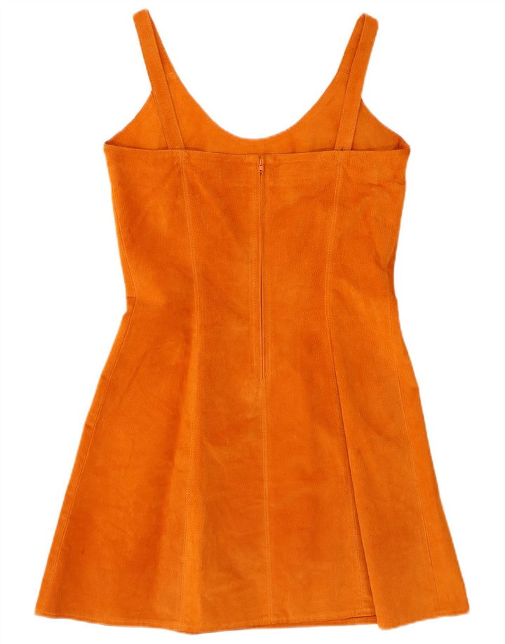 Conbipel Damen Wildlederkleid IT 42 Mitteloranges Leder
