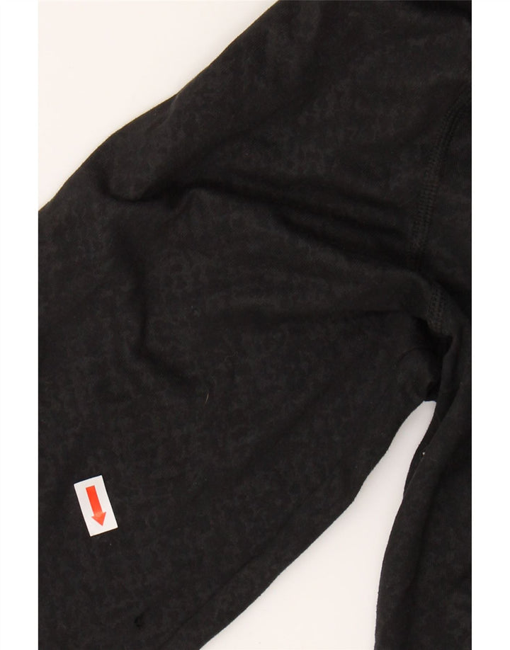 UNDER ARMOUR Mens Zip Neck Pullover Tracksuit Top Small Black