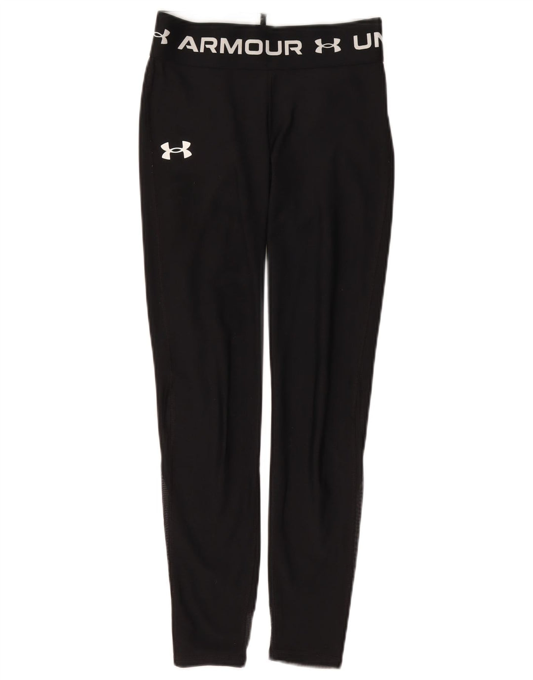 UNDER ARMOUR Mädchen-Grafik-Leggings, 9–10 Jahre, mittelschwarzes Polyester