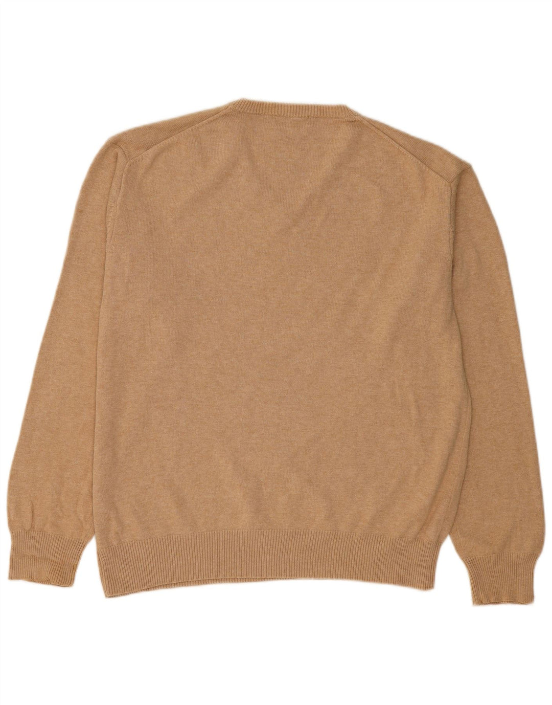 GANT Herren-Pullover mit V-Ausschnitt, XL, beige Baumwolle