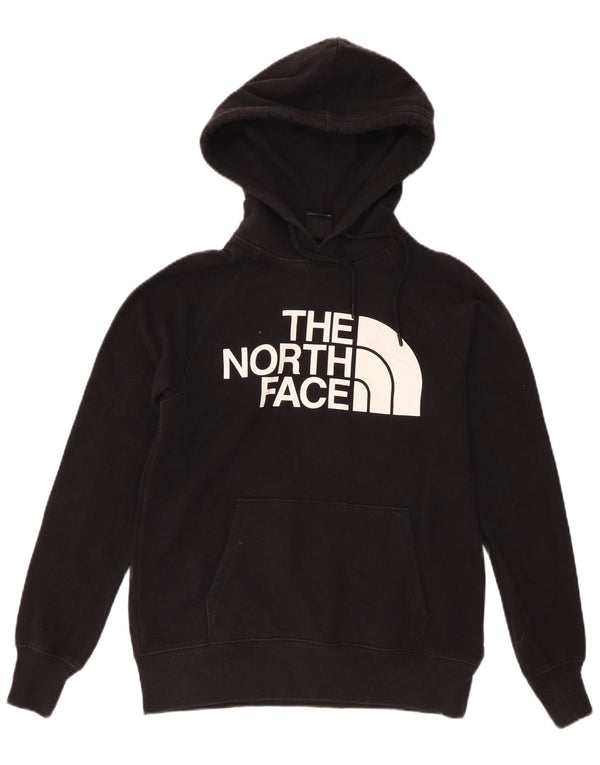 The North Face Womens Graphic Hoodie Pullover UK 6 XS Schwarz Baumwolle