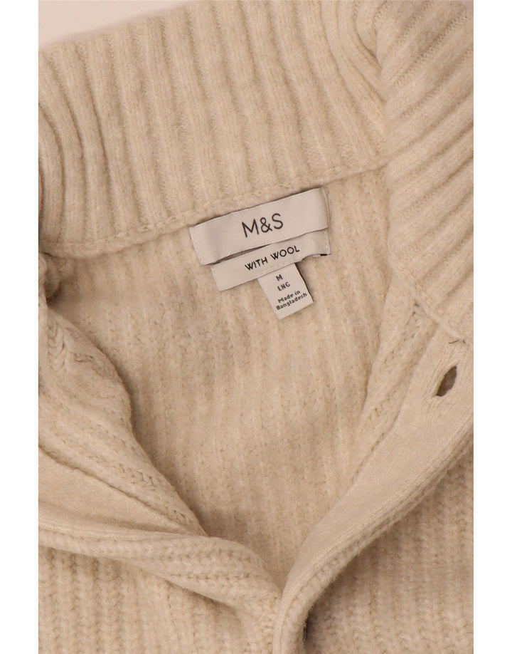 Marks & Spencer Herren-Strickjacke aus mittelbeiger Wolle