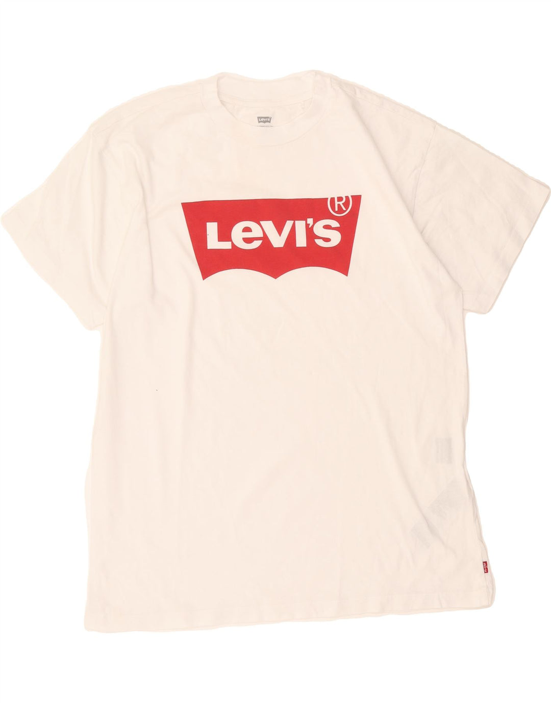 LEVI'S Mens Graphic T-Shirt Top XS White Cotton Vintage Levi's and Second-Hand Levi's from Messina Hembry 