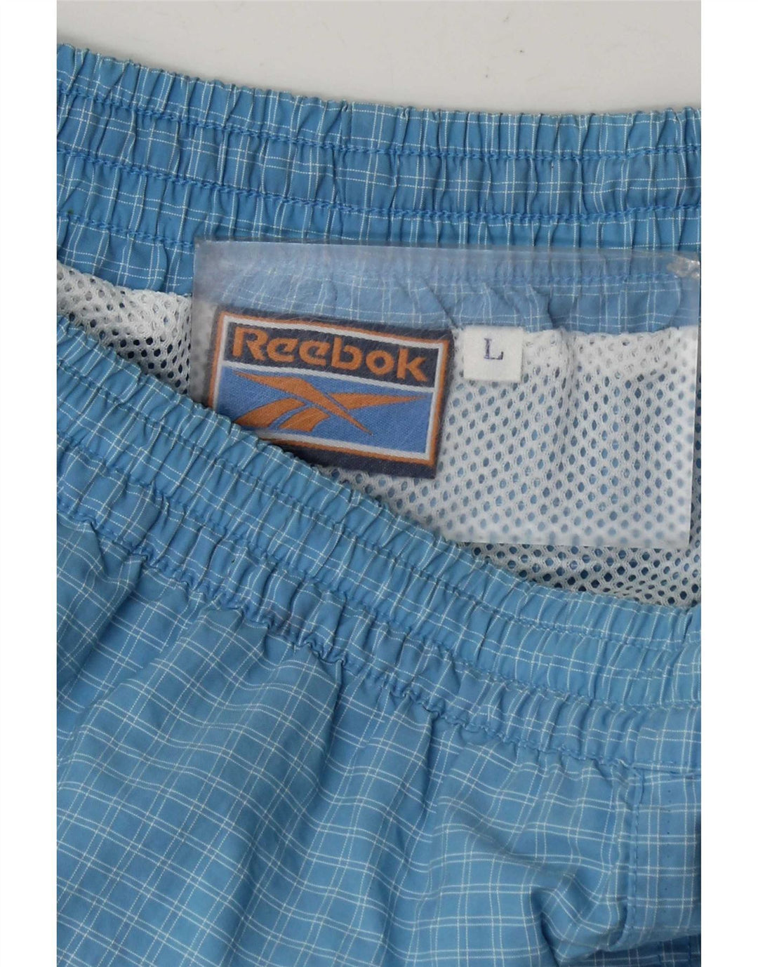 Reebok Herren Sportshorts, groß, blau kariert