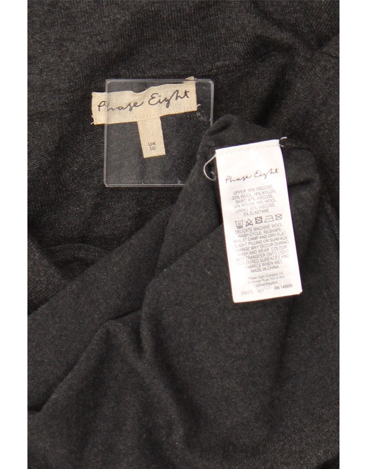 Schulterfreies Pulloverkleid für Damen von Phase Eight, Gr. 10, Größe S, graue Viskose