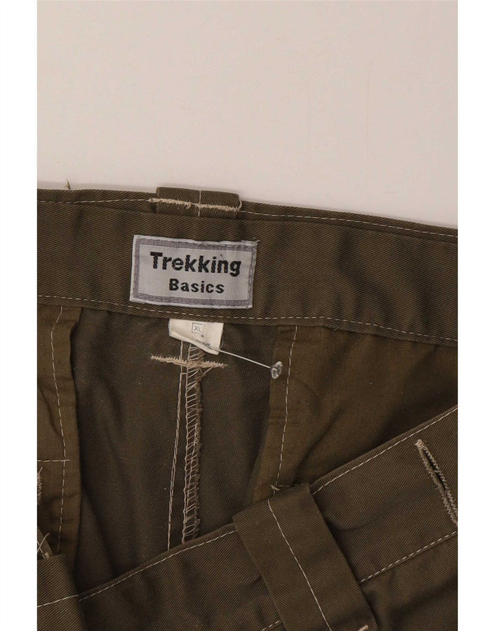 Basics Herren Cargoshorts XL W38 Khaki Polyester