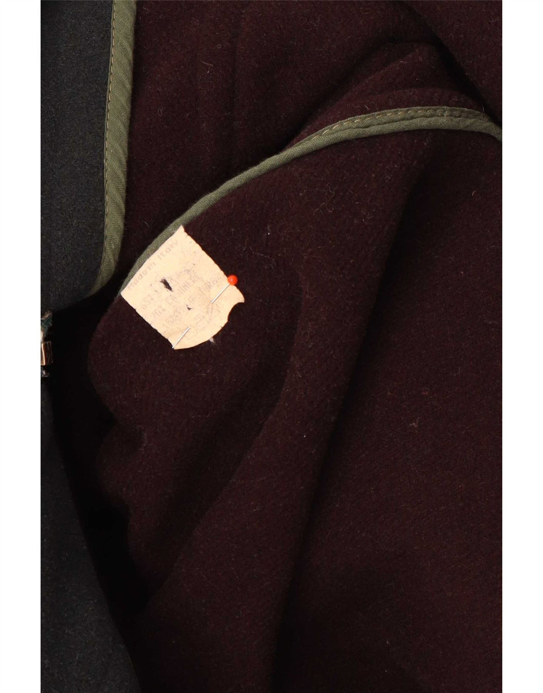 P&P People Herren-Dufflecoat mit Kapuze, UK 38, mittelgrüne Wolle