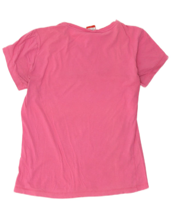 Champion Damen Heritage Fit Graphic T-Shirt Top UK 14 Large Pink