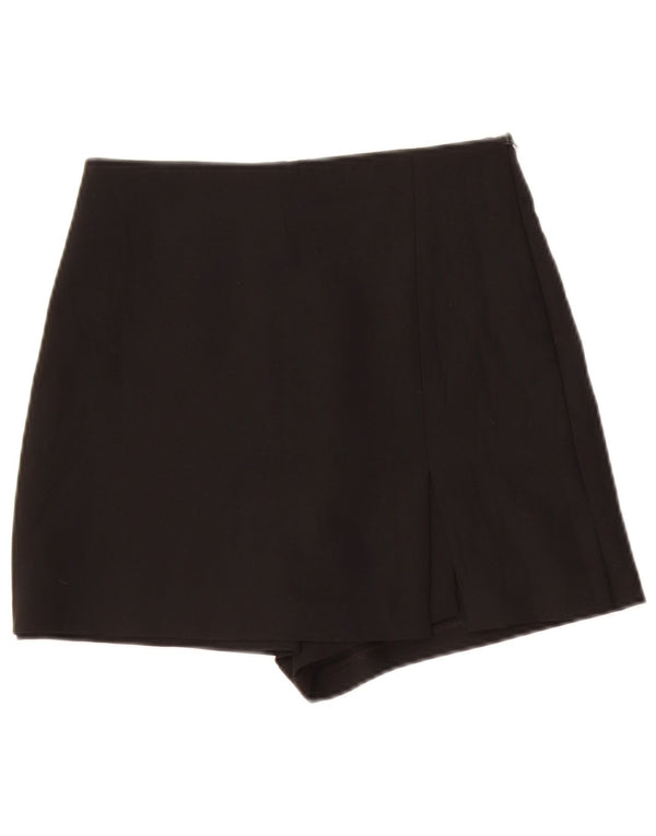 Zara Damen Skort UK 8 Small Schwarz Polyester
