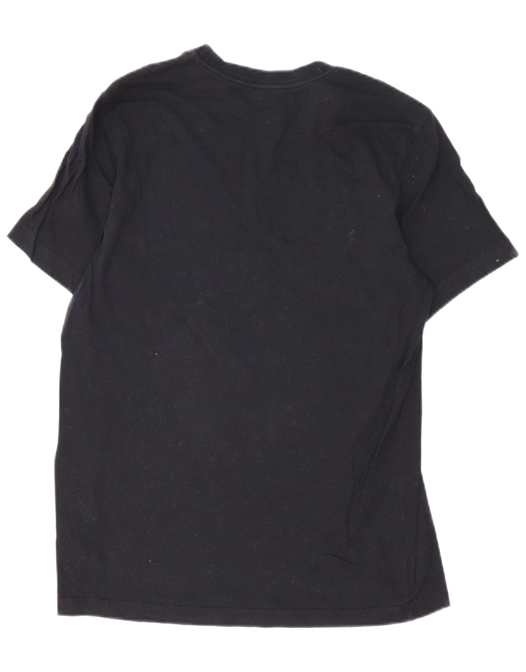 Nike Herren-T-Shirt mit Swoosh-Grafik, mittelschwarze Baumwolle