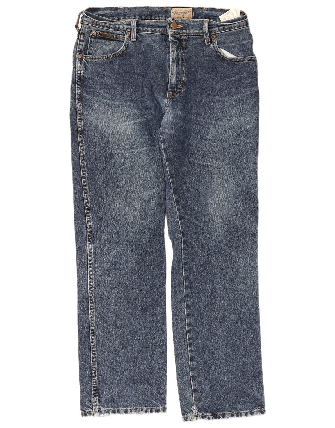 Wrangler Herren Texas Straight Jeans W34 L30 Blaue Baumwolle