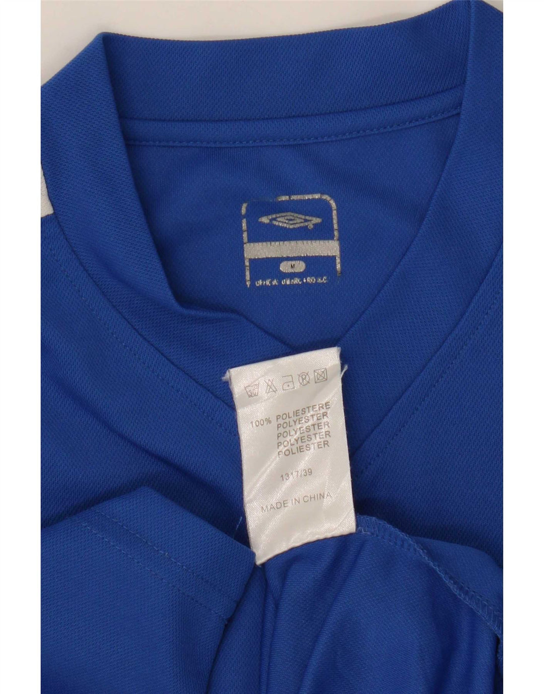 Umbro Herren-Oberteil, langärmelig, Mittelblau, Farbblock-Polyester