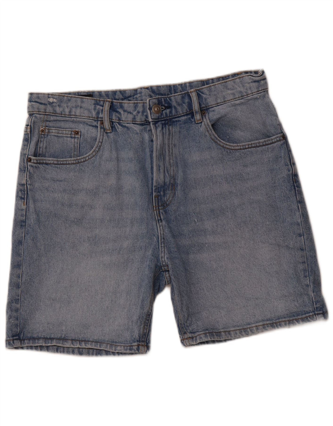 ZARA Herren Jeansshorts EU 42 Large W32 Blaue Baumwolle