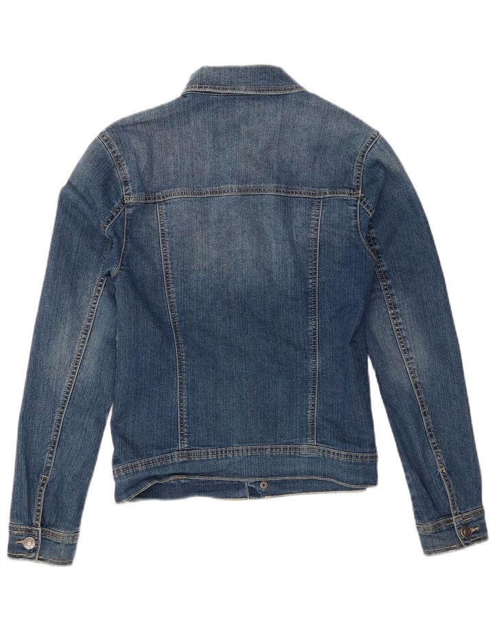 Benetton Jeansjacke für Jungen, 13–14 Jahre, 3XL, blaue Baumwolle
