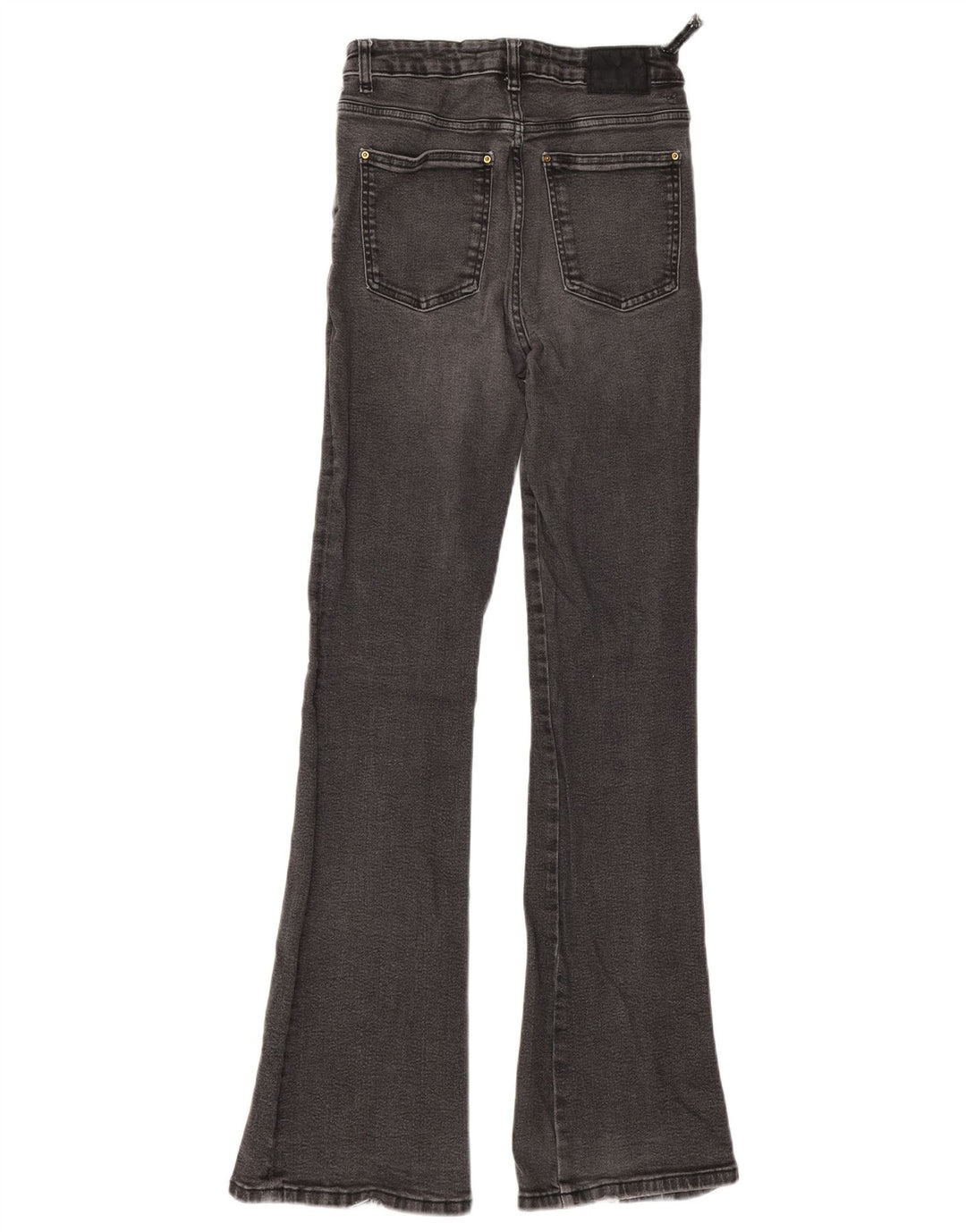 Zara Damen Schlagjeans EU 38 Small W28 L34 Grau