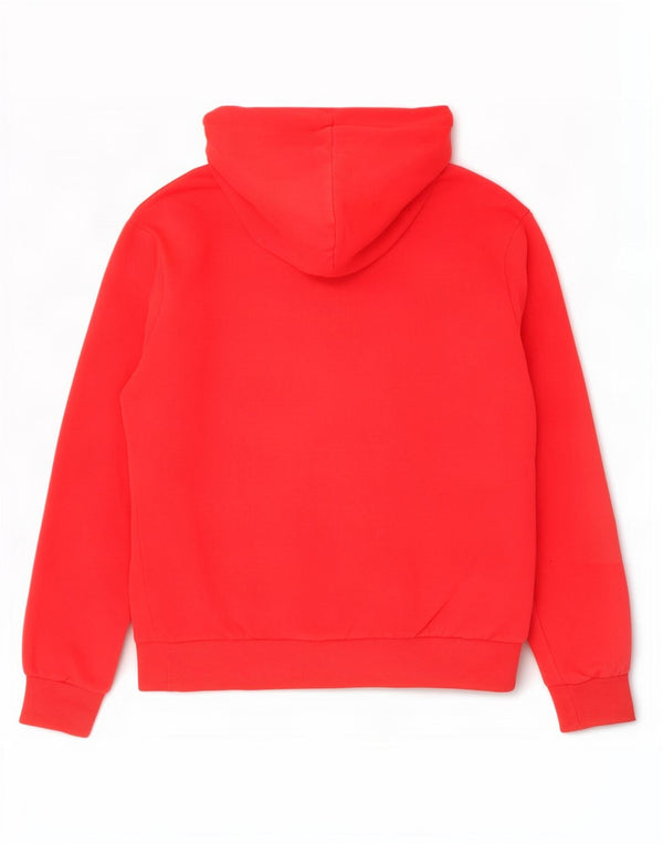 Superdry Herren-Kapuzenpullover mit Grafik, Größe L, aus roter Baumwolle