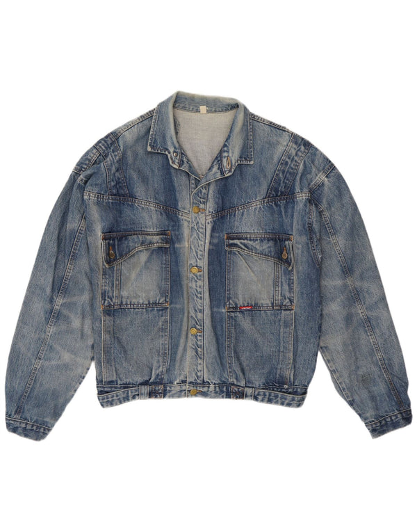 Vintage Mens Denim Jacket UK 42 XL Blue