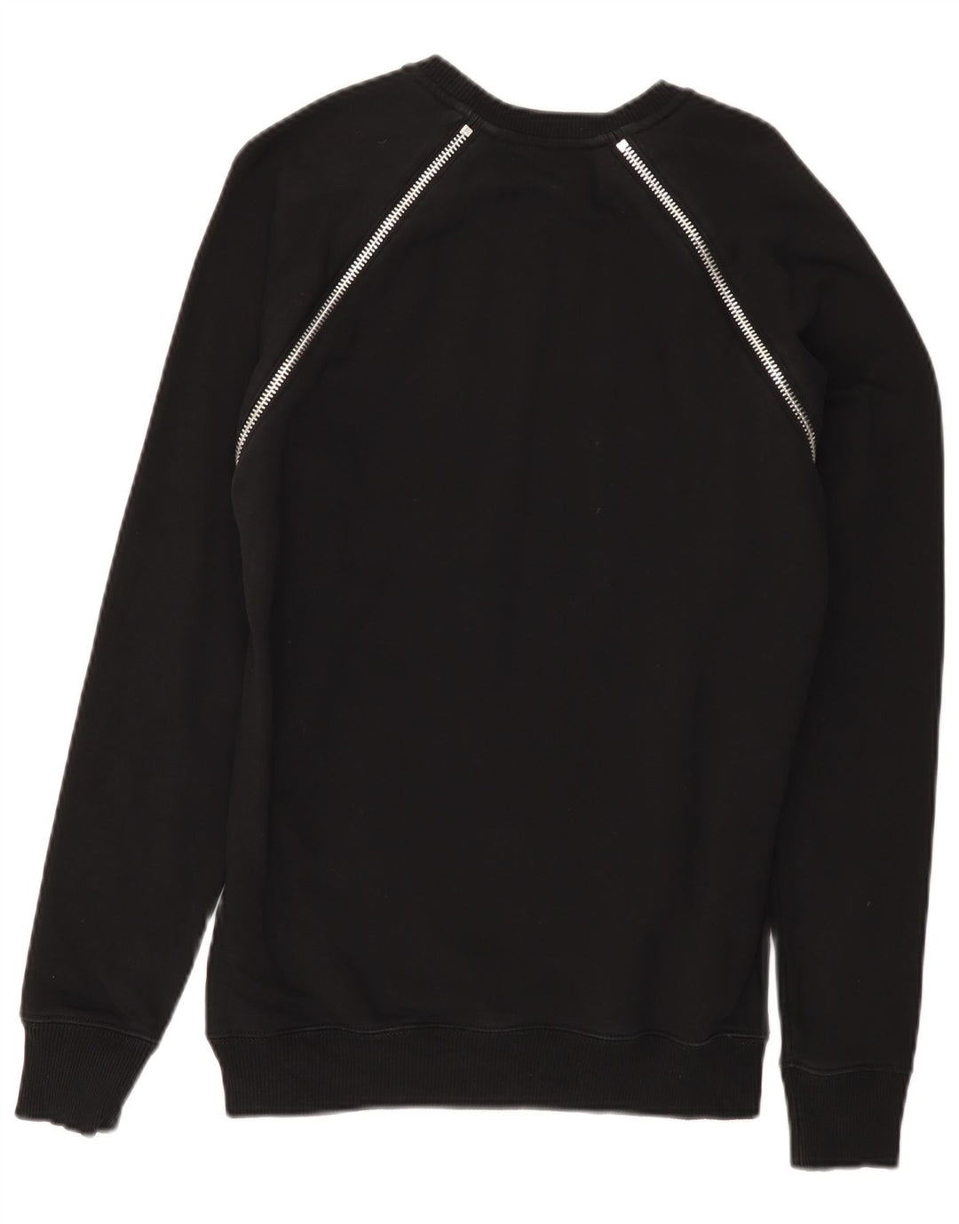 Diesel Damen-Sweatshirt-Pullover UK 14 Mittelschwarze Baumwolle
