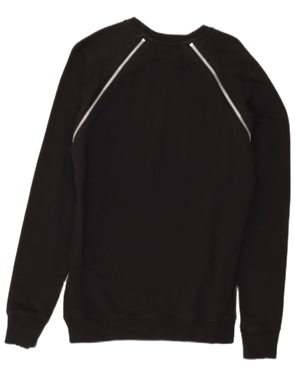Diesel Damen-Sweatshirt-Pullover UK 14 Mittelschwarze Baumwolle