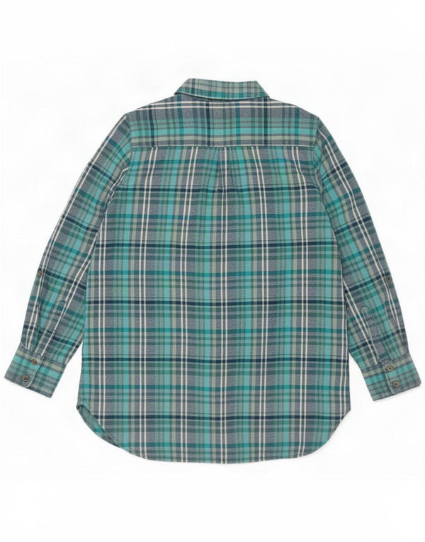 Fat Face Womens Flannel Shirt UK 16 Large Blue Check Cotton