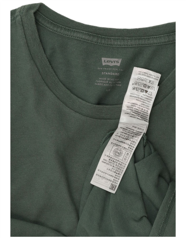 Levi's Herren Standard T-Shirt Top Large Grün Baumwolle