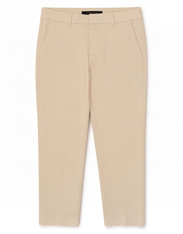 Zara Damen Crop Chino Hose EU 34 2XS W24 L22 Weiß