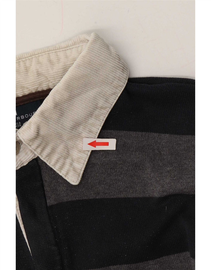 Marks & Spencer Herren Blue Harbour Polo Neck Pullover Pullover Mittelschwarz