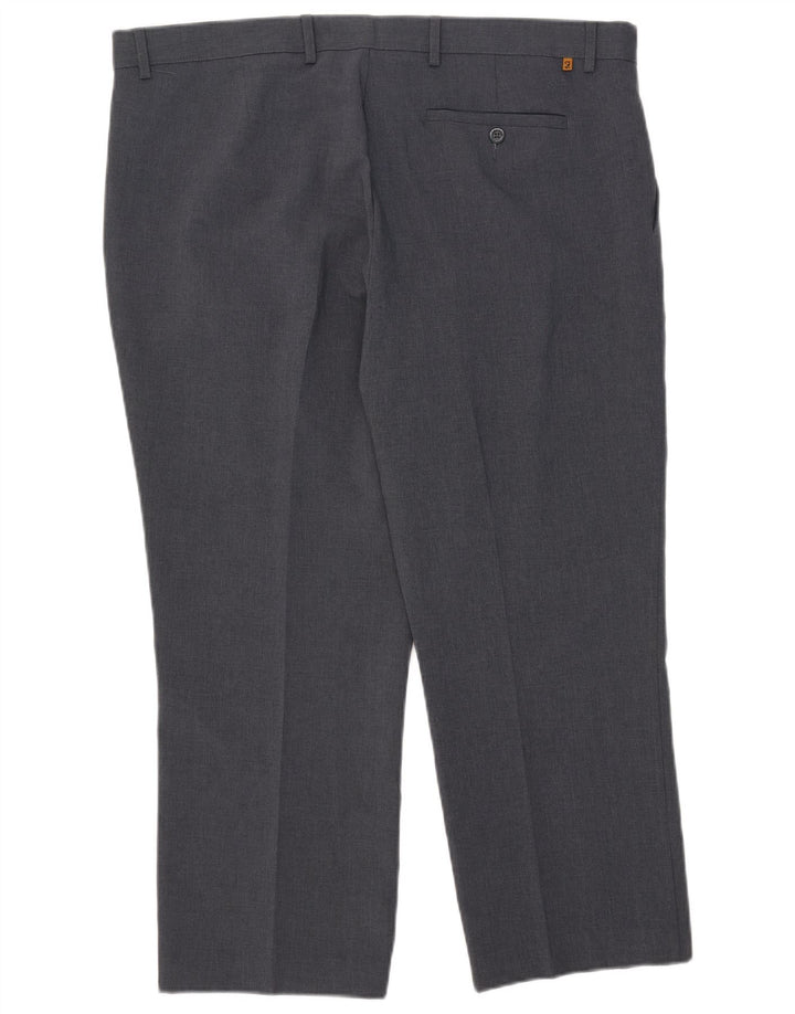 Gerade geschnittene Herrenhose von Farah, W42, L27, Grau, Polyester