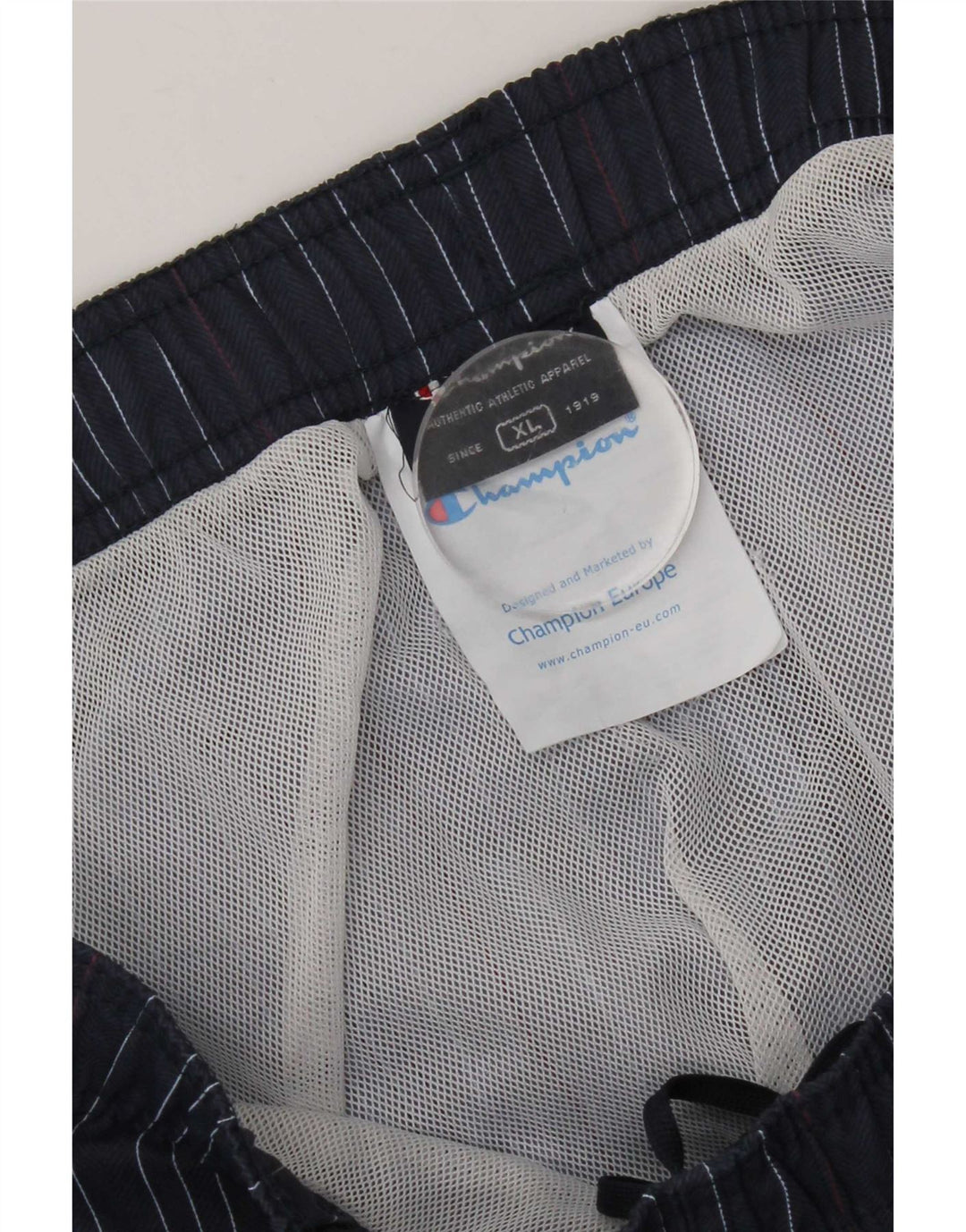 Champion Herren-Badeshorts XL, marineblau, gestreift, Polyamid