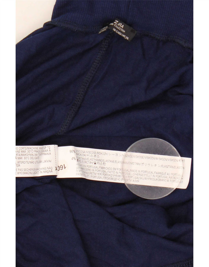 Zara Damen-Pullover mit Rollkragen, übergroß, Gr. 10, Marineblau