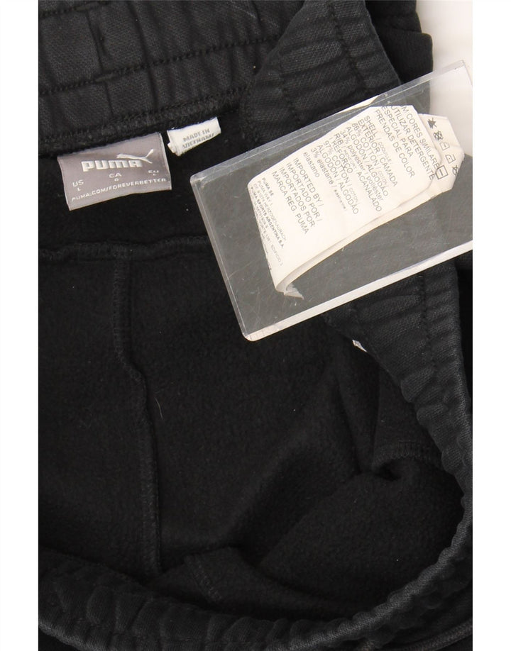 Puma Herren-Trainingshose, Jogginghose, Größe L, Schwarz, Baumwolle