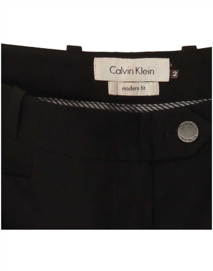 CALVIN KLEIN Damen Modern Fit Anzughose US 2 XS W30 L30 Schwarz