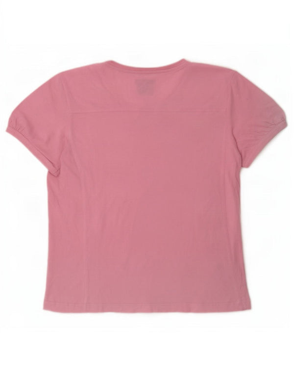 Champion Damen Easy Fit T-Shirt Top UK 20 2XL Rosa Baumwolle