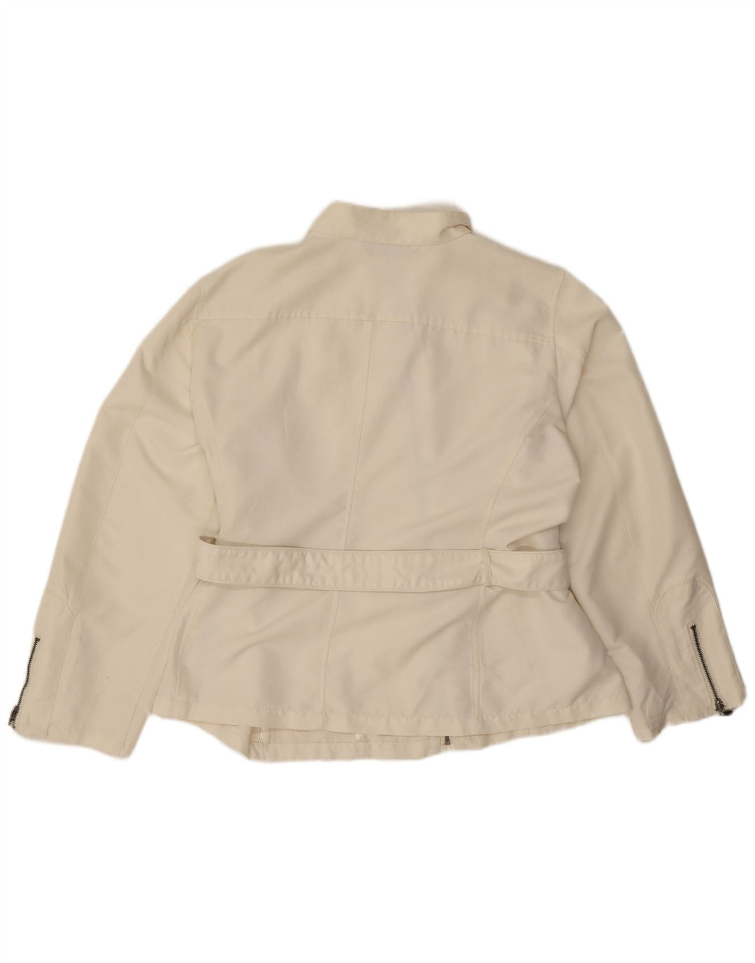 Blue Side Damen Bomberjacke UK 20 2XL Weißes Polyester