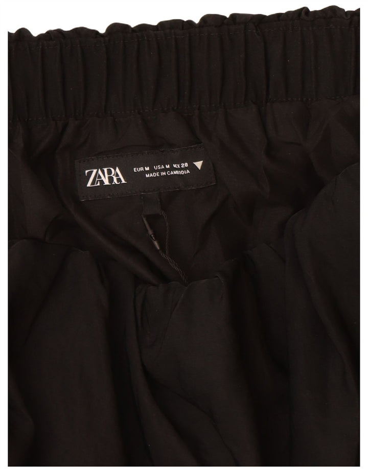 Zara Damen Mini-Bubble-Rock UK 14 Medium Schwarz Polyamid
