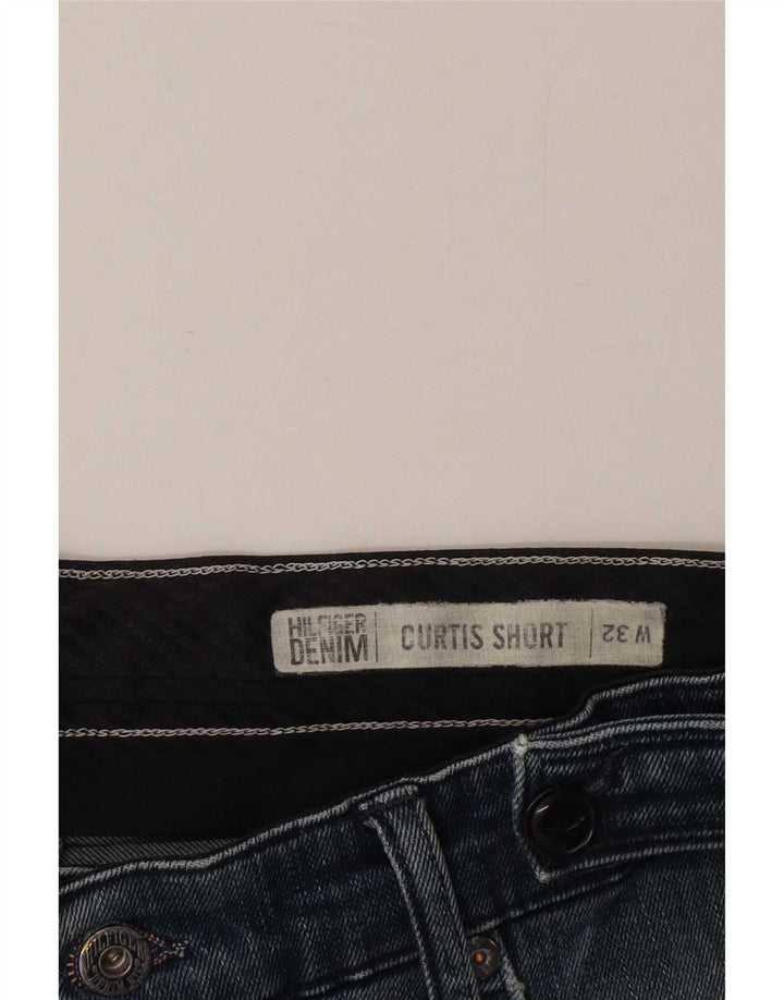 Tommy Hilfiger Herren Curtis Distressed Denim Shorts W32 Mittelblau