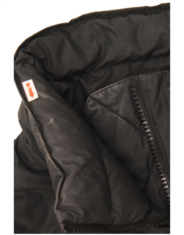 Nike Damen-Übergröße, gepolsterte Jacke mit Grafik, UK 6, XS, Schwarz, Polyester