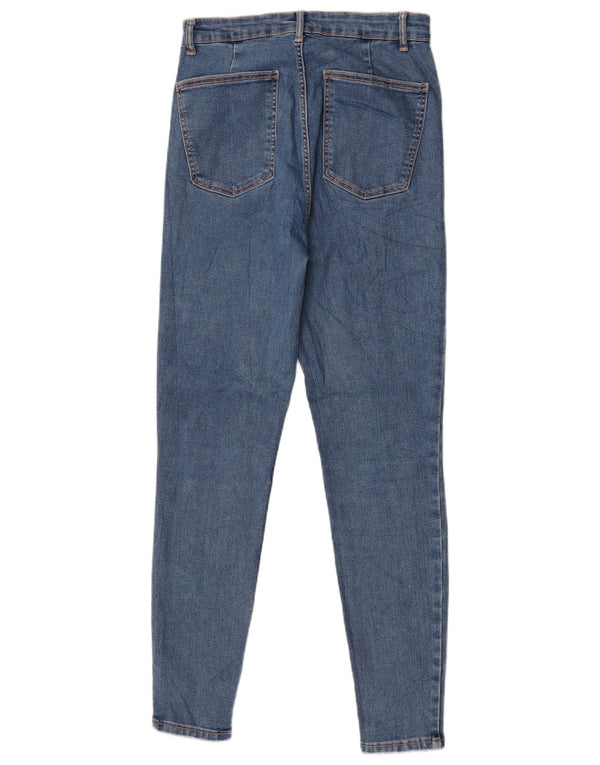 Zara Damen High Rise Skinny Jeans EU 40 Medium W30 L29 Blau