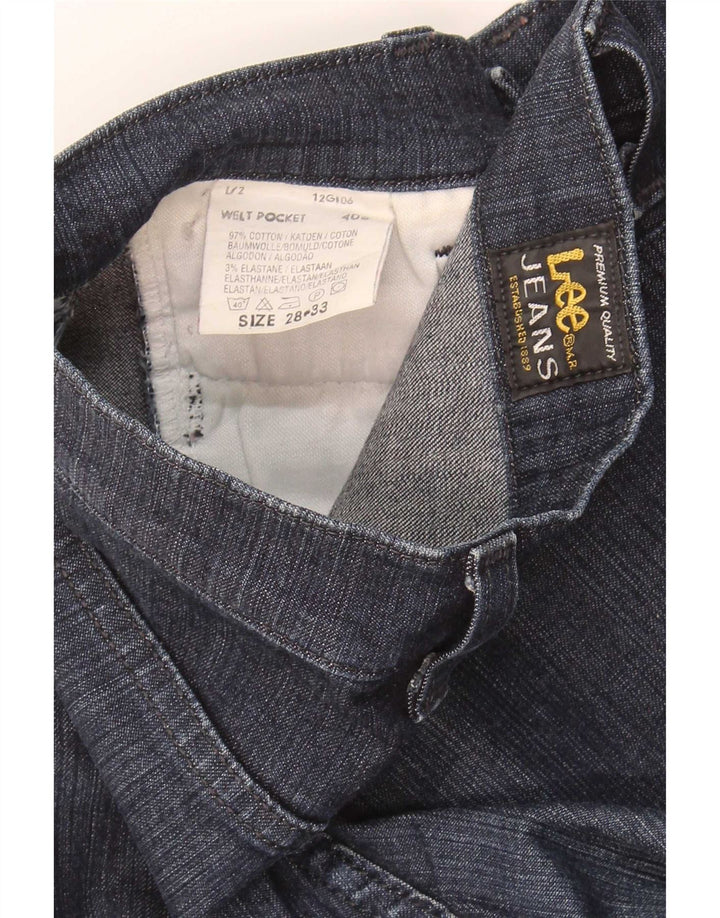 Lee Damen Schlagjeans W28 L33 Marineblaue Baumwolle