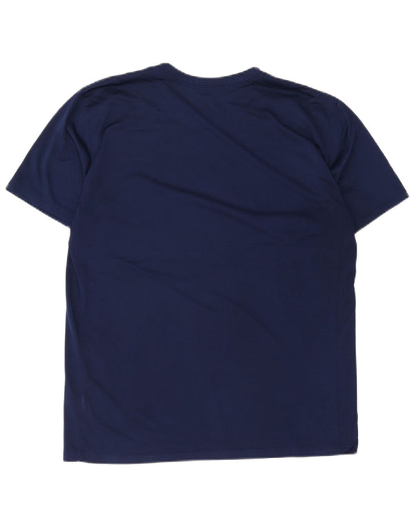 Nike Herren Dri Fit Graphic T-Shirt Top Large Marineblau