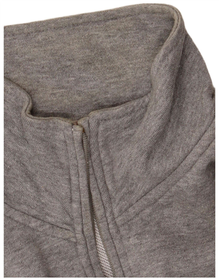 Fila Herren-Sweatshirt mit Reißverschluss am Hals, Mittelgrau