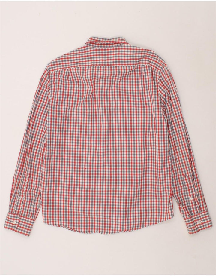 J. CREW Mens Slim Shirt Large Grey Gingham Cotton Vintage J. Crew and Second-Hand J. Crew from Messina Hembry 