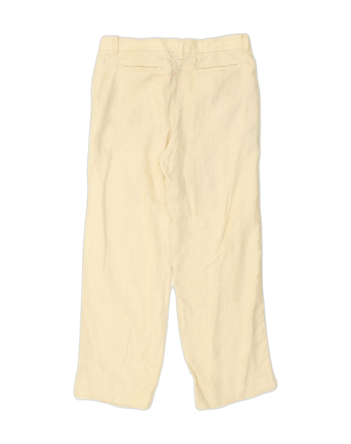 BANANA REPUBLIC Womens Straight Suit Trousers W34 L30 Beige Linen | Vintage Banana Republic | Thrift | Second-Hand Banana Republic | Used Clothing | Messina Hembry 