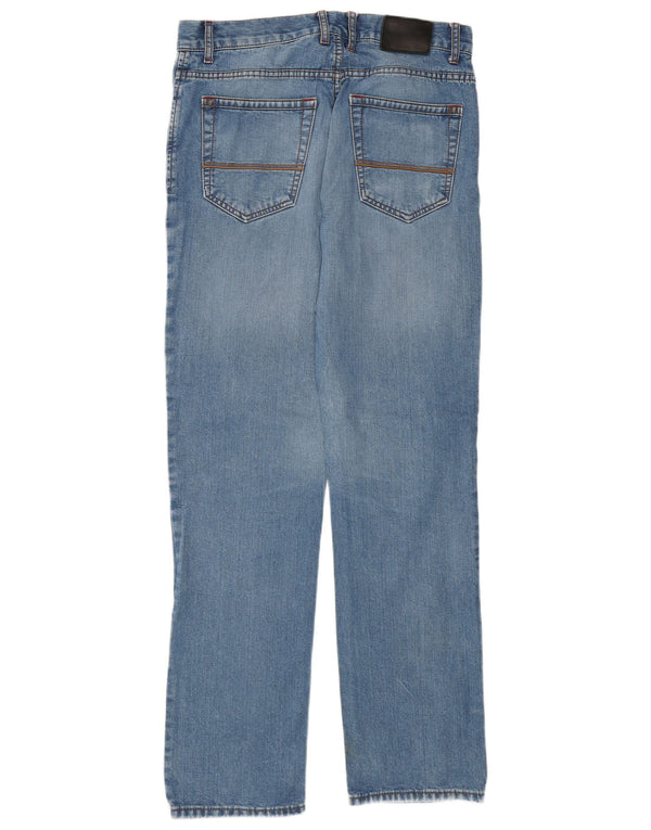 Marks & Spencer Herren Blue Harbor Tapered Jeans W32 L31 Blaue Baumwolle