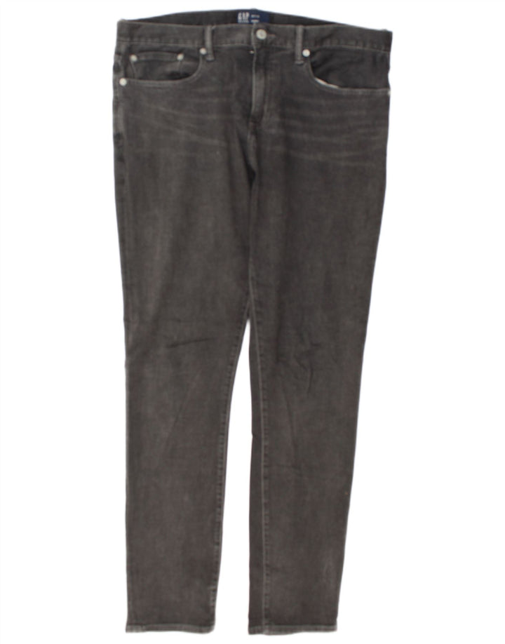 Gap Herren Skinny Jeans W34 L32 Graue Baumwolle