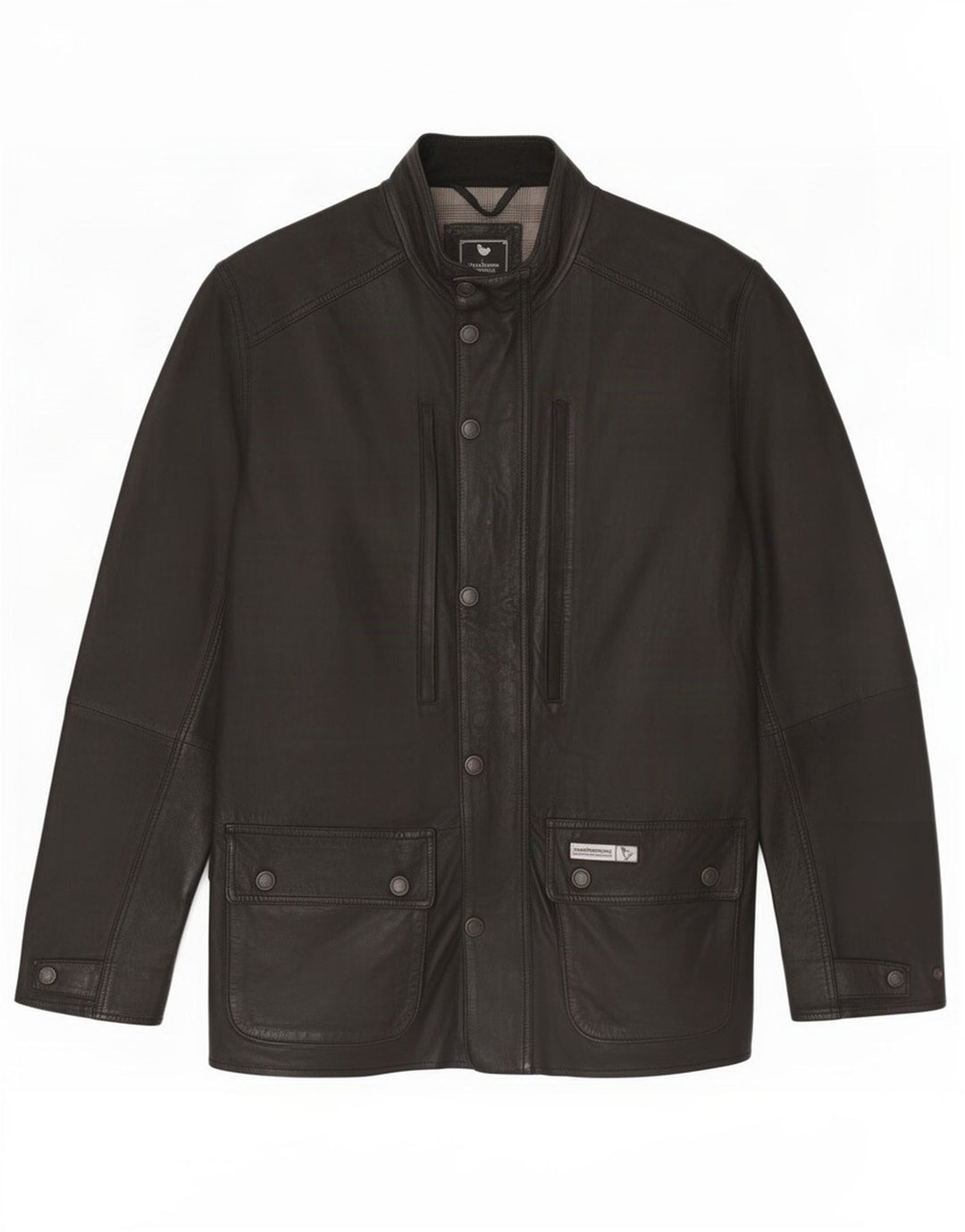 John Partridge Herren Lederjacke UK 38 Medium Schwarz