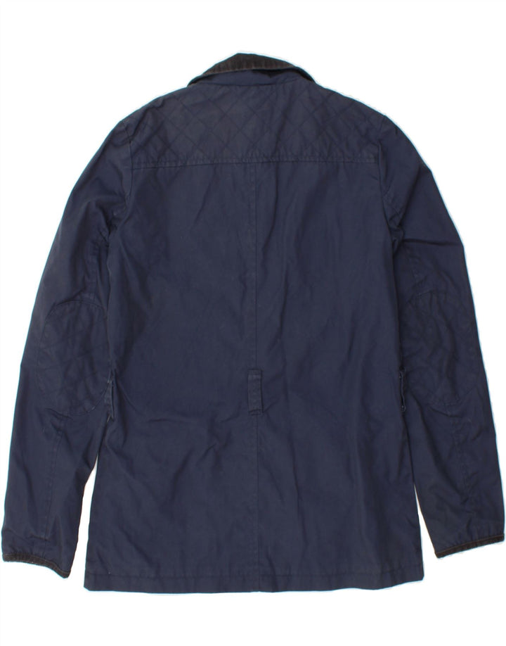 FAT FACE Womens Utility Jacket UK 10 Small Navy Blue Cotton Vintage Fat Face and Second-Hand Fat Face from Messina Hembry 