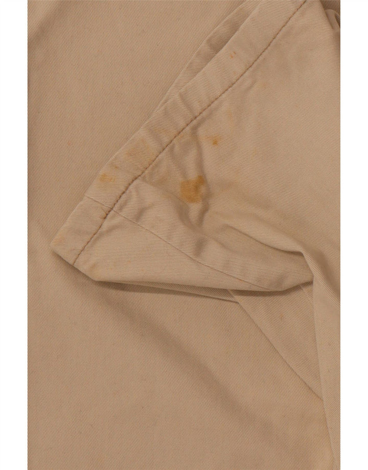 CALVIN KLEIN Damen Gerade Freizeithose W28 L32 Beige Baumwolle