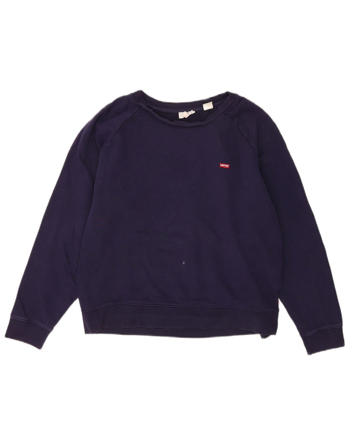 Levi's Herren-Sweatshirt-Pullover, groß, marineblau, Baumwolle