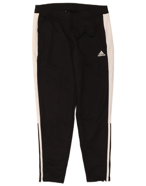 Adidas Damen Aeroready Trainingshose UK 12/14 Medium Schwarz